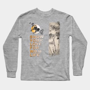 Show your love for wildlife Long Sleeve T-Shirt